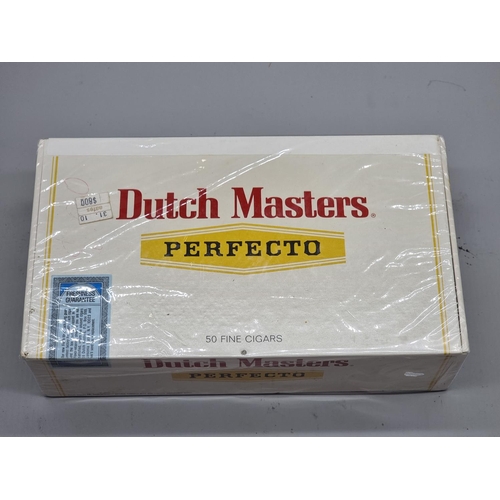 116 - Cigars: a sealed box of 50 Dutch Masters 'Perfecto' cigars. 