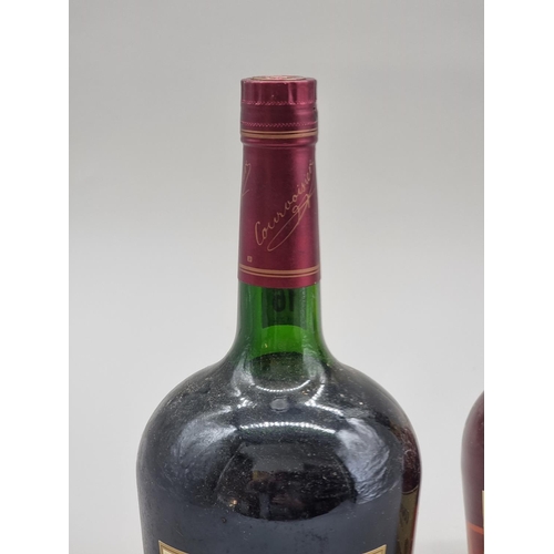 16 - Two bottles of Courvoisier VS Cognac, comprising: a 1 litre and 70cl example. (2)