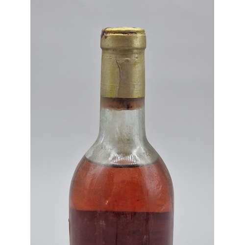 28 - A bottle of Chateau Filhot, Sauternes, 1969.