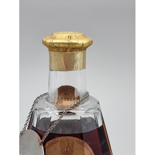 4 - An old bottle of Courvoisier Napoleon Fine Champagne Cognac, 1960s bottling, in Baccarat crystal dec... 
