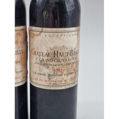 41 - Two 75cl bottles of Chateau Haut-Bailly, 1983, Grand Cru Classe. (2)