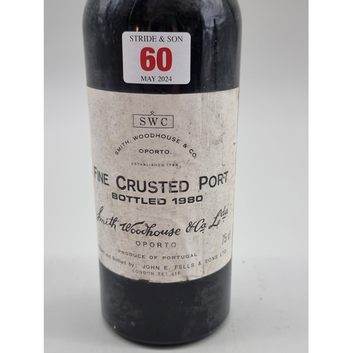 60 - A bottle of Smith, Woodhouse & Co Fine Crusted Port, bottled 1980.