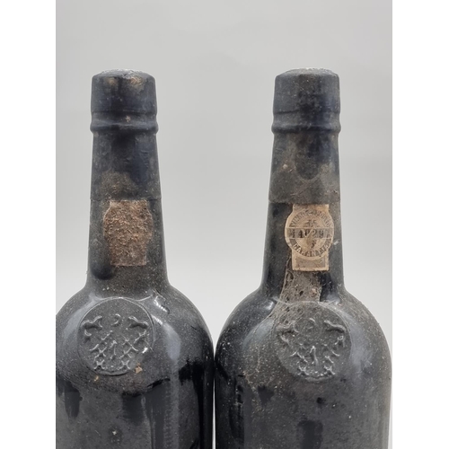 66 - Two 75cl bottles of Fonseca's Finest 1977 Vintage Port. (2)