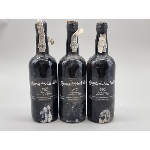 69 - Three 75cl bottles of Quinta da Eira Velha 'Single Quinta' 1982 Vintage Port. (3)