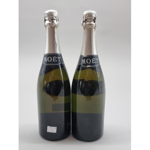 7 - Two 75cl bottles of Moet & Chandon 1977 Vintage Silver Jubilee Cuvee Champagne. (2)... 