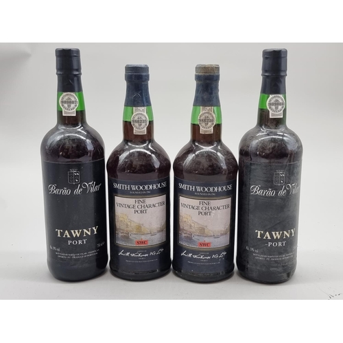 70 - Four bottles of Port, comprising: two Barao de Vilar Tawny; and two Smith Woodhouse Fine Vintage Cha... 