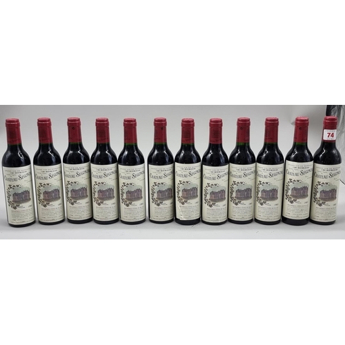 74 - Twelve 37.5cl bottles of Chateau Segonzac Vieilles Vignes, 1995, Cotes de Blaye. (12)... 