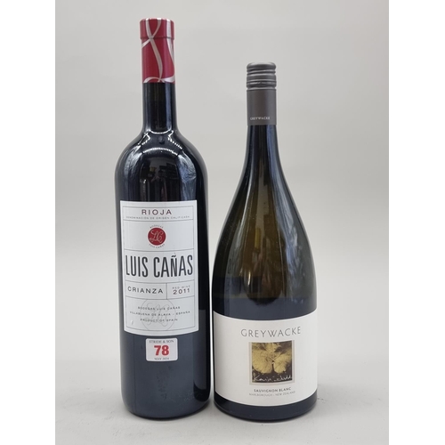 78 - A 150cl magnum bottle of Luis Canas Crianza Rioja, 2011; together with a 150cl magnum bottle of Grey... 