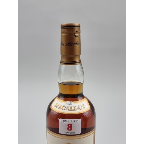 8 - A 70cl bottle of The Macallan 10 Year Old Whisky, in card box.