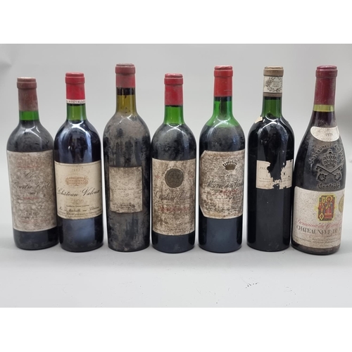 84 - An interesting group of French vintage red Wines, comprising: Chateau Palmier, Saint Estephe, 1982; ... 