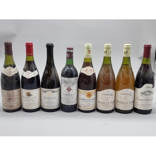 91 - A group of wine, to include: Gevrey-Chambertin 1988; Beaune 1er Cru, 1987; Meursault 1992; and Pouil... 