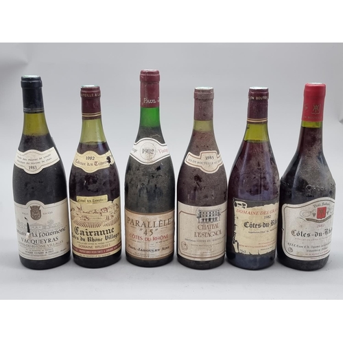 93 - Six bottles of Cote du Rhone, all 1980s. (6)