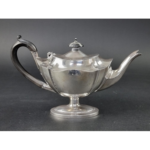 202 - A Victorian silver teapot, probably by Thomas Liddiard, London 1901, height to handle 15.5cm, gross ... 