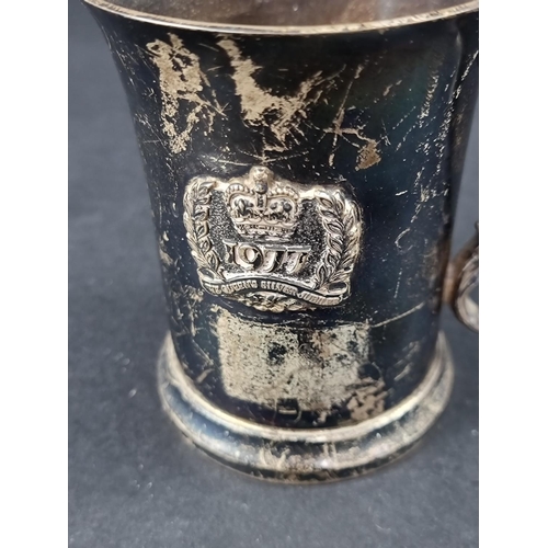 208 - A boxed silver Elizabeth II 1977 Jubilee limited edition tankard, by Birmingham Mint, Birmingham 197... 