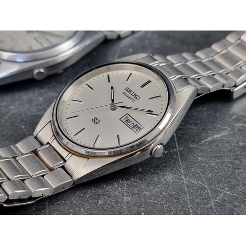 674 - A Seiko 5 Sports 'Grid dial' stainless steel automatic wristwatch, 37mm, Ref. 7S26-0480, on original... 