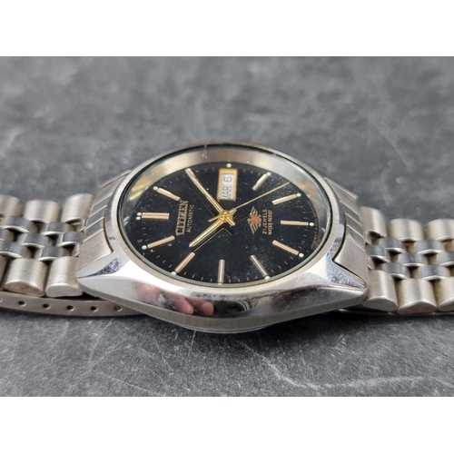 685 - A Citizen 'Eagle' stainless steel automatic wristwatch, 37mm, Ref. 4-039161, on original bracelet.... 