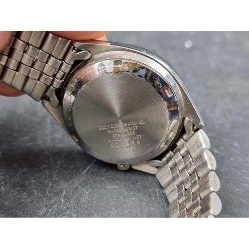 685 - A Citizen 'Eagle' stainless steel automatic wristwatch, 37mm, Ref. 4-039161, on original bracelet.... 