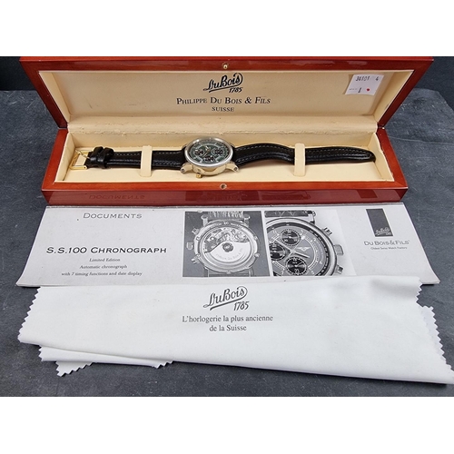 690 - A limited edition Philippe Du Bois et Fils stainless steel automatic chronograph wristwatch, 40mm, 1... 