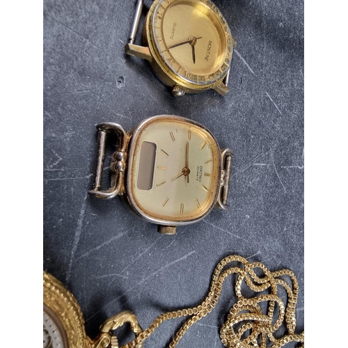 715 - A group of wristwatches, to include a Raymond Weil ladies example, Ref. 9630. (12)