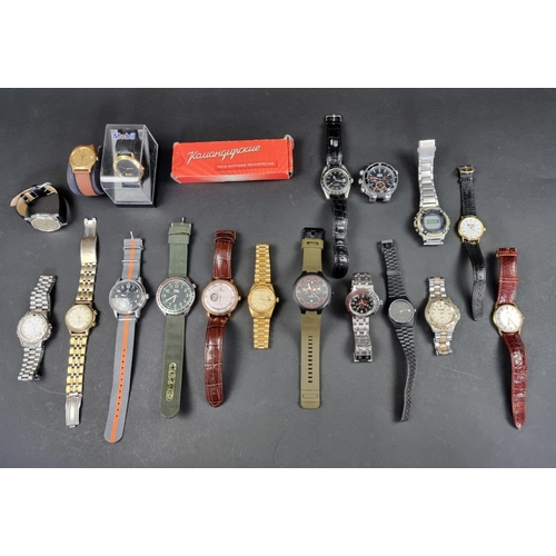 738B - A large quantity of wristwatches.