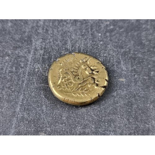 740 - Coins: a rare Celtic Britain, Atrebates and Regini tribes, Wonersh pellets type gold stater (60 BC-2... 