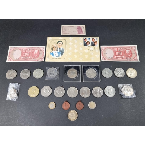 792 - Coins: a group, mostly Elizabeth II: to include two 1998 fiftieth birthday of HRH The Prince of Wale... 