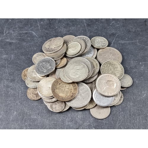 797 - Coins: a small quantity of world silver coins, approximately 92g; together with other world coins.... 