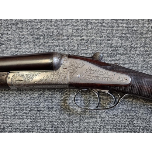 1616 - An early 20th century Holland & Holland 12 bore side by side sidelock shotgun, inscribed 'Patent... 