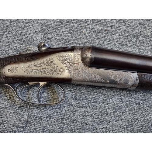 1616 - An early 20th century Holland & Holland 12 bore side by side sidelock shotgun, inscribed 'Patent... 