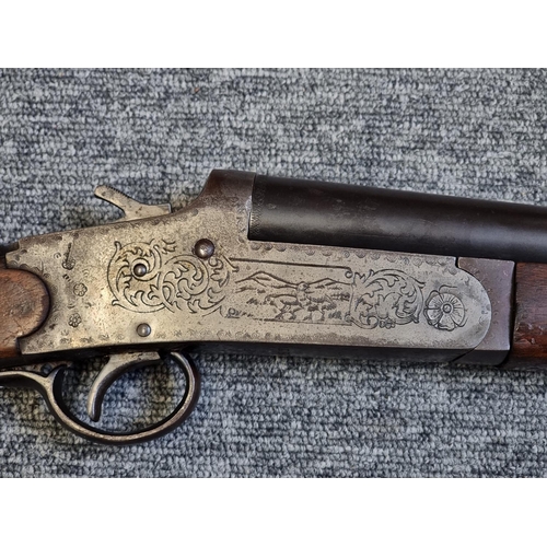 1617 - An El Faisan 410 side by side shotgun, with 28'' barrels, Serial No.47005; together with a Migu... 