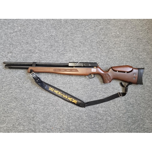 1620 - A Hatsan BT65-RB 0.22 cal bolt action PCP air rifle, with two magazines, threaded for sound rod, dat... 