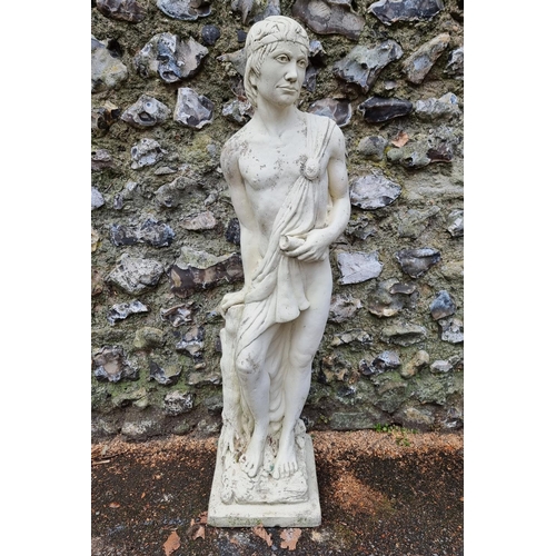 1642 - A composition stone classical figure, 103cm high. 