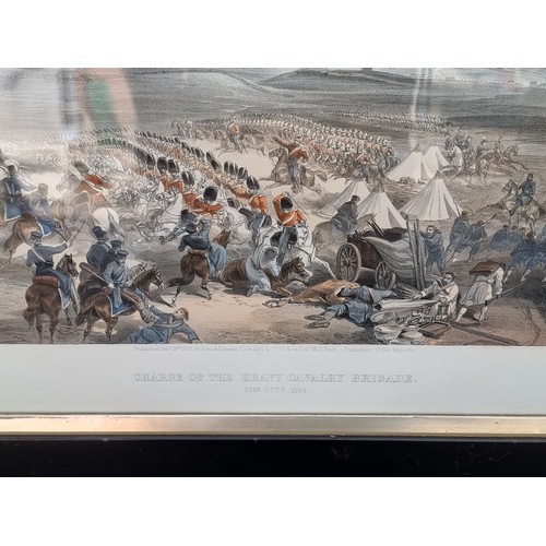 1652 - After W Simpson, 'Charge of The Light Cavalry Brigade'; 'Charge of The Heavy Cavalry Brigade', ... 