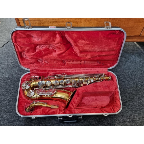 1594 - An Armstrong saxophone, in fitted case.  