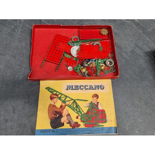 1605 - Two old Meccano sets, (lacking some elements). (2)