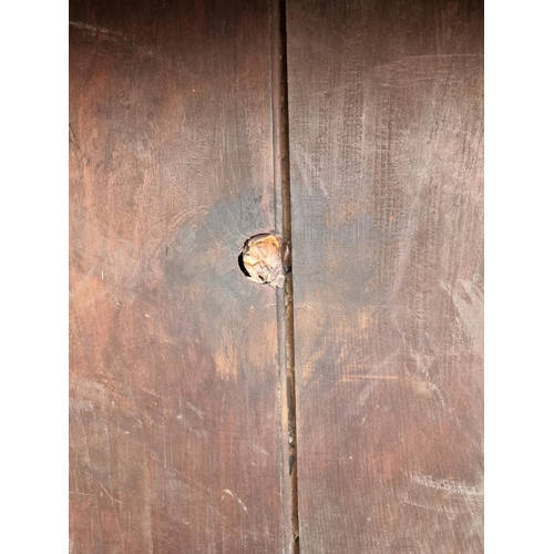 1000 - An 18th century oak 'Dog Kennel' dresser and rack, 152.5cm wide.