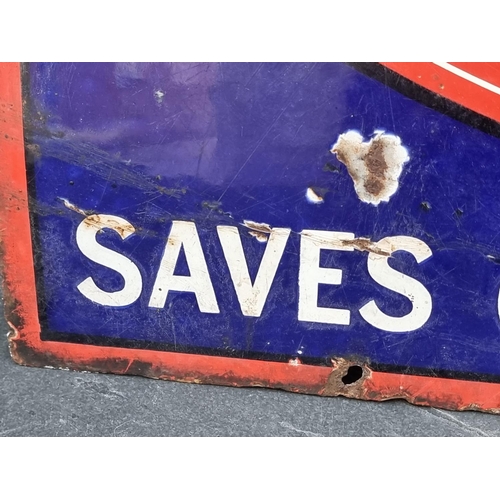 1195 - A vintage enamel 'Rinso' sign, 45.5 x 61cm.