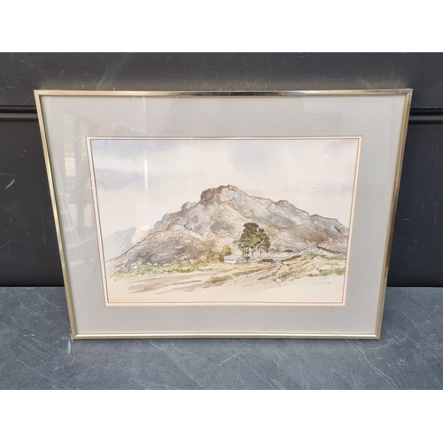 1266 - John Corvin, a Welsh mountain, signed and dated '81, watercolour, 29.5 x 42.5cm.