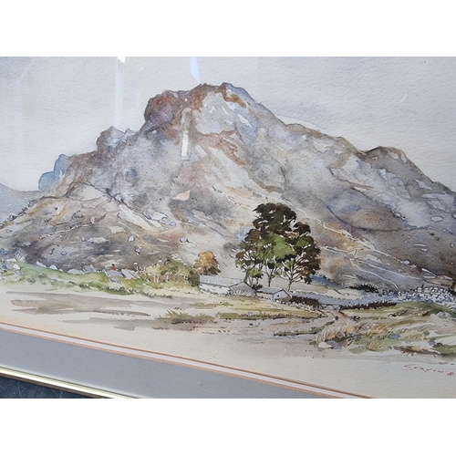 1266 - John Corvin, a Welsh mountain, signed and dated '81, watercolour, 29.5 x 42.5cm.