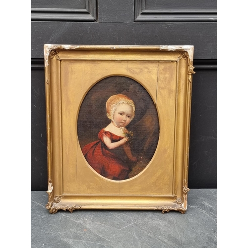 1268 - British School, early 19th century, portrait of a young child wearing a bonnet, 29 x 23cm.... 