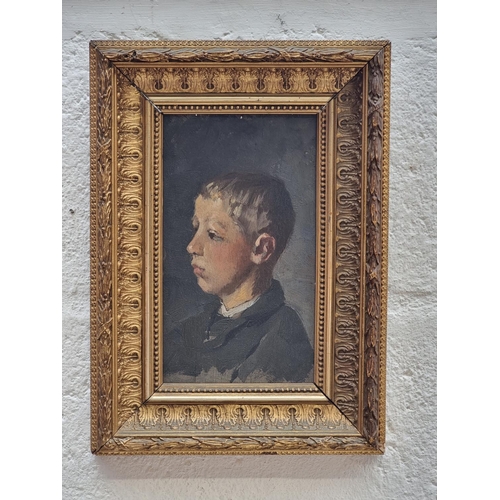 1299 - Swedish School, late 19th century, head and shoulder portrait of Carl Jorgen Blix, inscribed verso, ... 