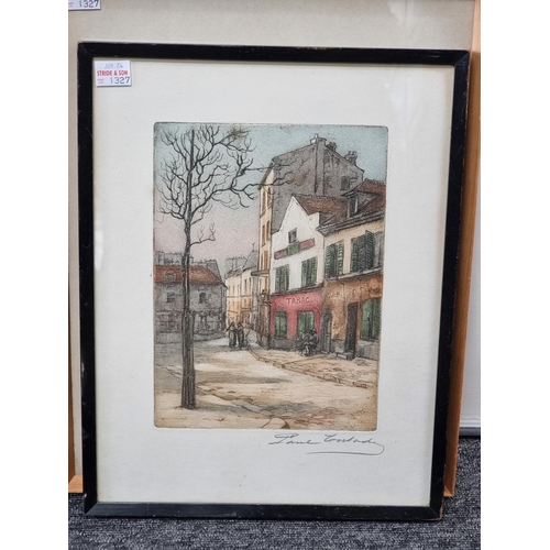 1326 - Andres Segovia, untitled, signed and numbered 111/250, colour print, 68 x 52.5cm; together with thre... 