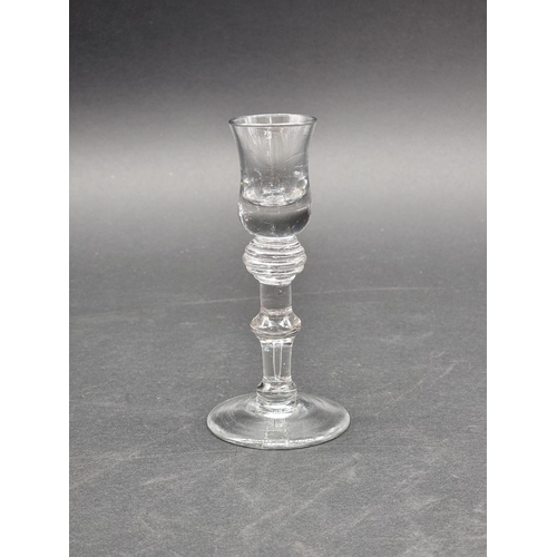 1351 - An antique cordial glass, 14cm high.