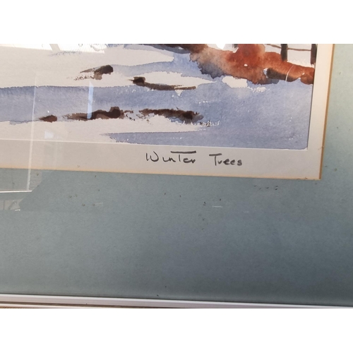 1286 - Richard Joicey, 'Winter Trees', signed and titled, further labelled verso, watercolour, 28.5 x 45.5c... 