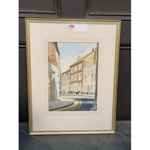 1293 - Peter Iden, West Pallant, Chichester, signed and dated '75, watercolour, 30.5 x 21cm.... 