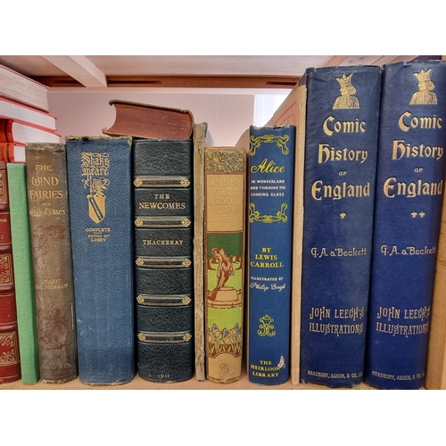 107 - MISCELLANEOUS BOOKS: a quantity over one shelf, largely late 19th-early 20thc publications, chi... 