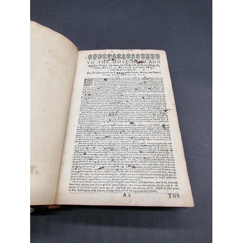 15 - BIBLE IN ENGLISH: 'The Holy Bible...', London, Companie of Stationers, 1650: 2 vols containing ... 