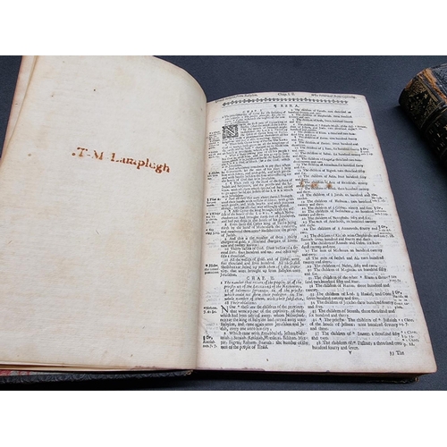 15 - BIBLE IN ENGLISH: 'The Holy Bible...', London, Companie of Stationers, 1650: 2 vols containing ... 