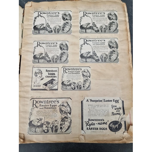 153 - ROWNTREE'S ADVERTISING: a large scrap album containing numerous excised printed advertisements for R... 