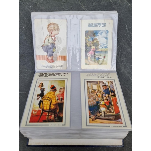 158 - SAUCY POSTCARDS: a modern album of approx 200 cards, inc. examples by Pedro, Tempest, Tom Brown... 